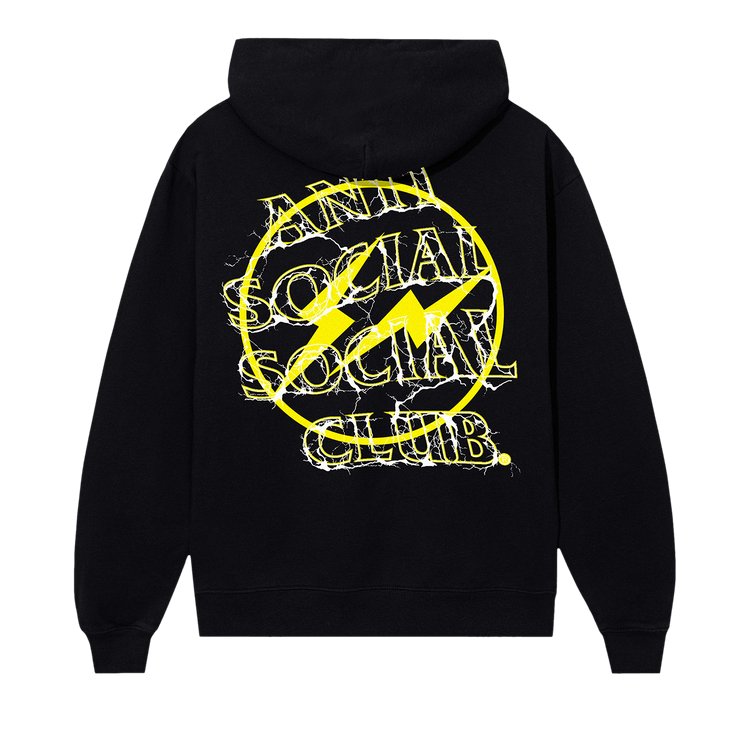 Anti Social Social Club x Fragment Design Bolt Hoodie "Black/Yellow"