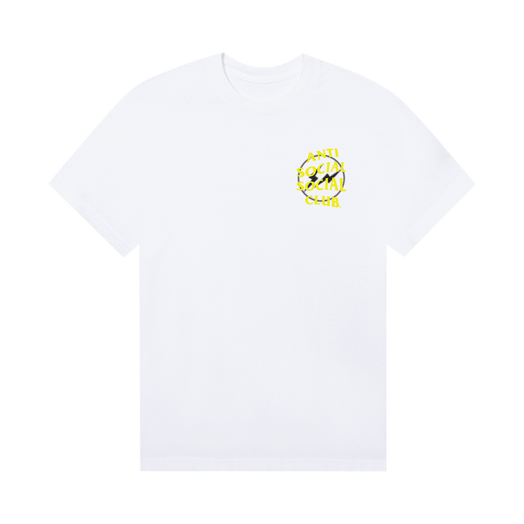 Anti Social Social Club x Fragment Design Half Tone Logo Tee "White/Yellow"