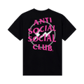 Anti Social Social Club x Fragment Design Half Tone Logo Tee "Black/Pink"