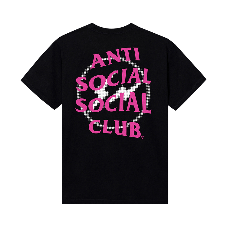 Anti Social Social Club x Fragment Design Half Tone Logo Tee "Black/Pink"
