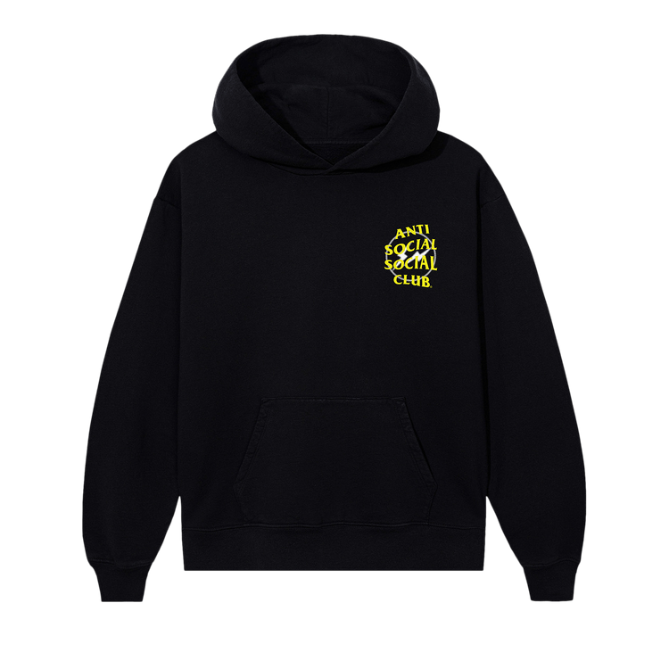 Anti Social Social Club x Fragment Design Half Tone Logo Hoodie "Black/Yellow"