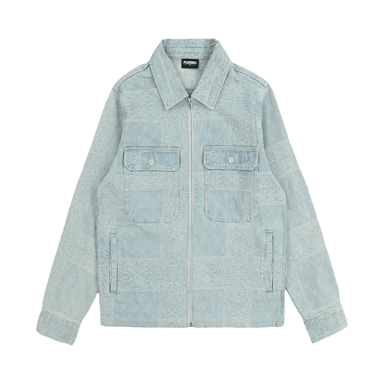 Pleasures Merit Denim Work Jacket "Light Blue"