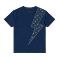 Kapital Jersey Crew Tee (Thunder Sashiko) "Indigo"