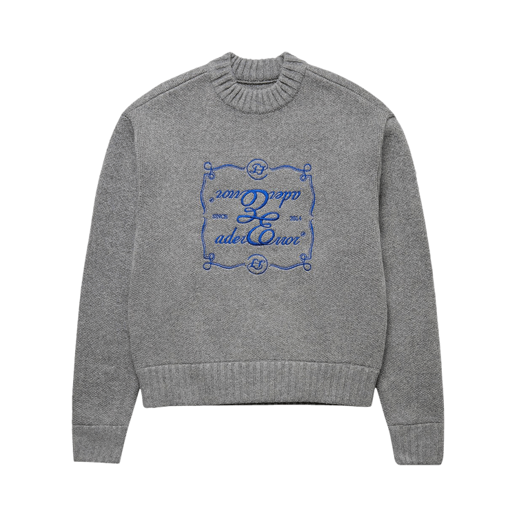 Ader Error Decal Logo Knit "Grey"