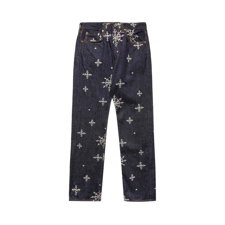 Kapital 14 Oz Denim Snow Embroidery 5P Jeans "Indigo"