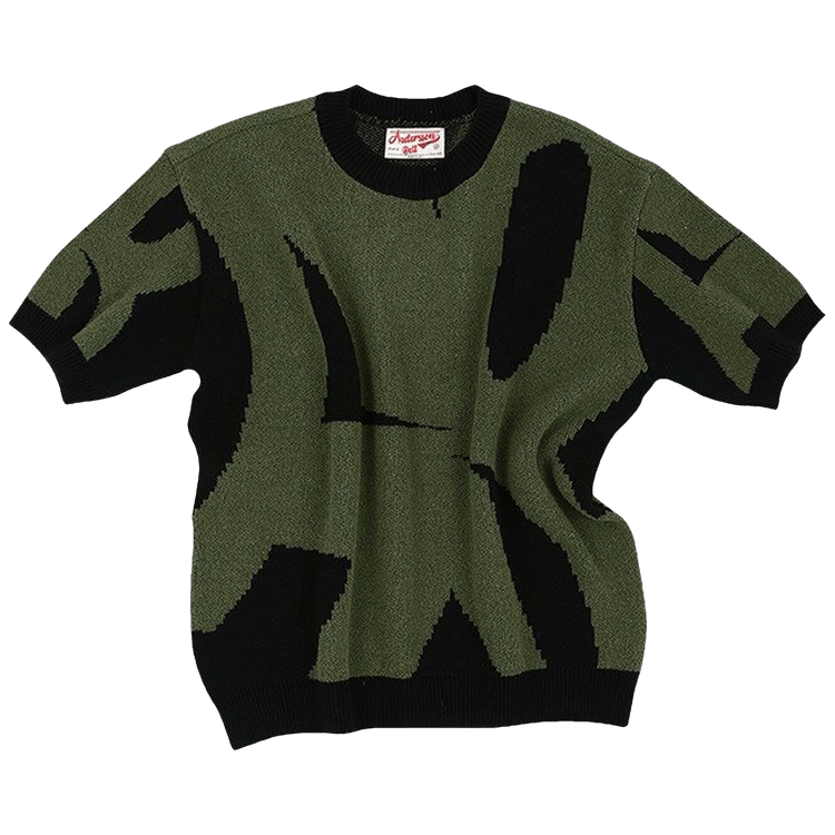 Andersson Bell New AB Logo Jacquard Short-Sleeve Knit "Black"