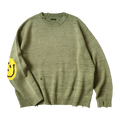 Kapital 5G Knit Rainbow Sweater "Khaki"
