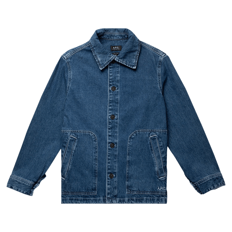 A.P.C. Antonio Logo Blouson "Washed Indigo"