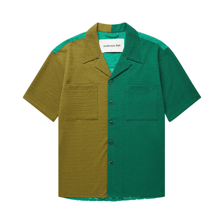 Andersson Bell Forest Half Knit Shirt "Green"