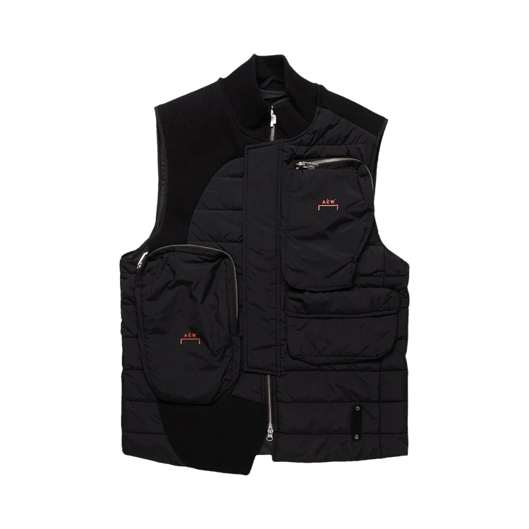A-Cold-Wall* Asymmetric Padded Gilet "Black"