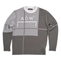 A-Cold-Wall* Grid Knit Crewneck "Mid Grey"