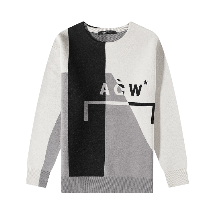 A-Cold-Wall* Geometric Knit Crewneck "Mid Grey"