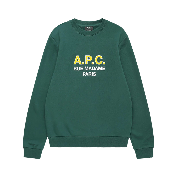 A.P.C. Madame Logo Sweatshirt "Dark Green"