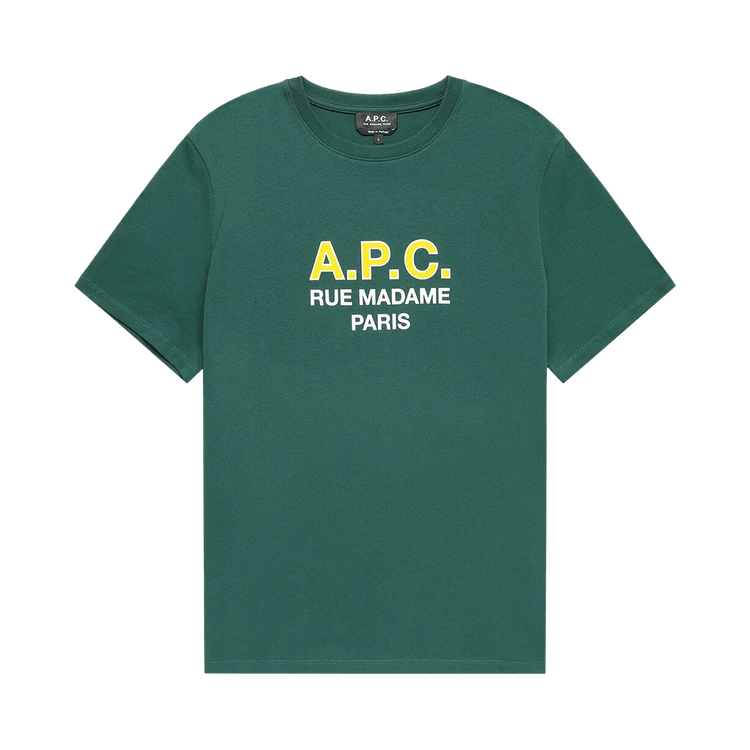 A.P.C. Madame Logo Crew T-Shirt "Dark Green"