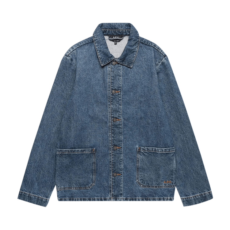 A.P.C. Kerlouan Logo Jacket "Washed Indigo"