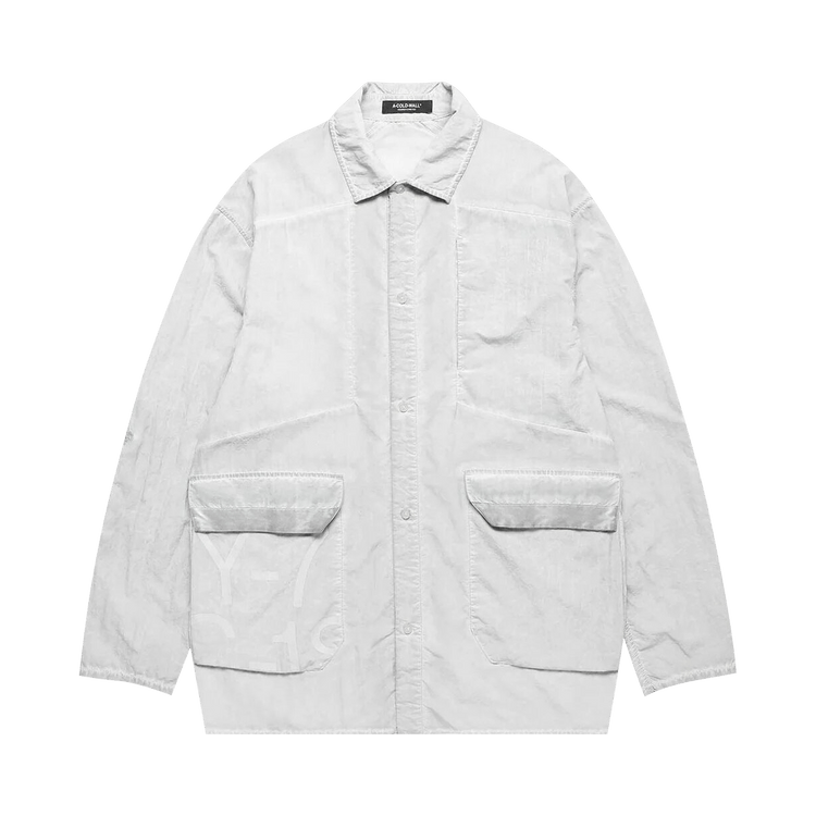 A-Cold-Wall* Cipher Garment Dyed Overshirt "Bone"