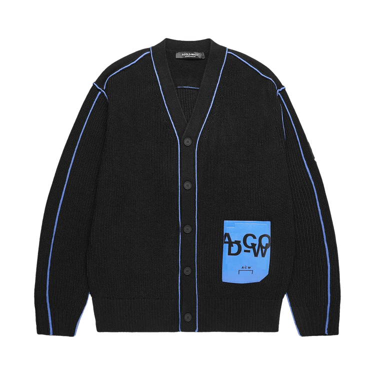 A-Cold-Wall* Patch Pocket Cardigan "Black"