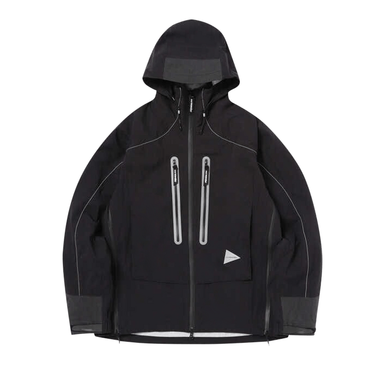 And Wander Pertex Shield Rain Jacket "Black"