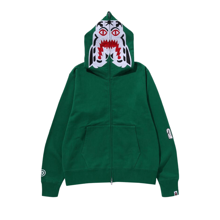 BAPE Tiger Full Zip Hoodie "Green"