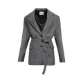 Miu Miu Chevron Double Breasted Jacket "Grey"