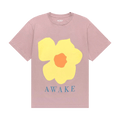 Awake NY Floral Printed T-Shirt "Pale Mauve"