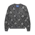 Awake NY Wavy Jacquard Cardigan "Charcoal/Grey"