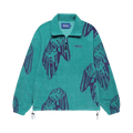 Awake NY Dice Print Fleece Quarter Zip Pullover "Teal/Purple"