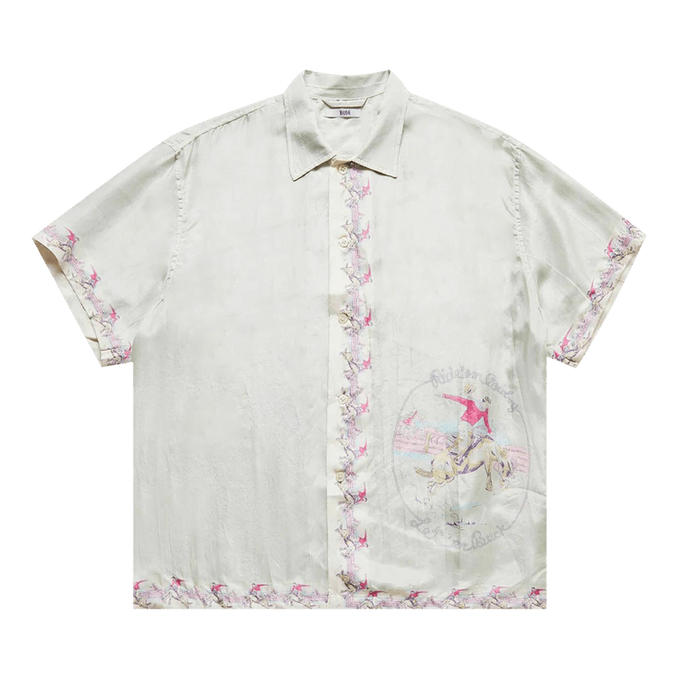 Bode Round Up Short-Sleeve Shirt "Green/Multicolor"