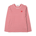 Comme des Garçons PLAY Striped T-Shirt "Red/White"