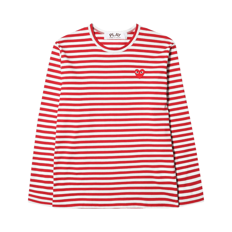 Comme des Garçons PLAY Striped T-Shirt "Red/White"