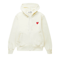 Comme des Garçons PLAY Zip Hooded Sweatshirt "Ivory"
