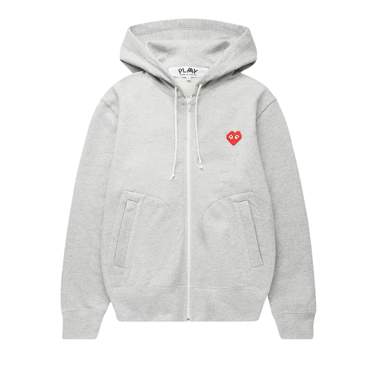 Comme des Garçons PLAY Zip Hooded Sweatshirt "Grey"