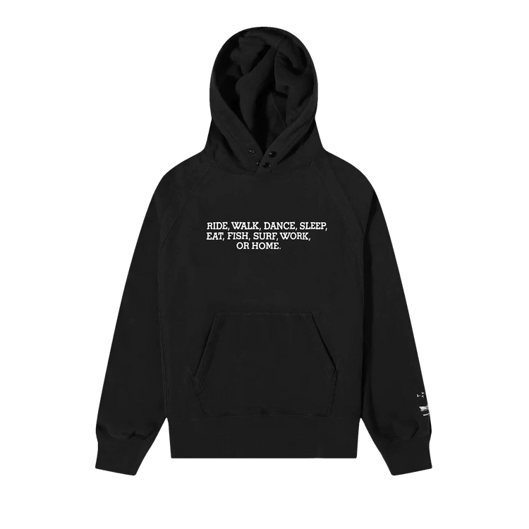Engineered Garments Raglan Hoodie "Black/Ride"