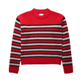 ERL Knit Striped Crewneck Sweater "Red"