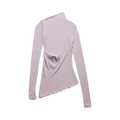 Helmut Lang Rib Asym Long-Sleeve Base Dou "Wisteria"