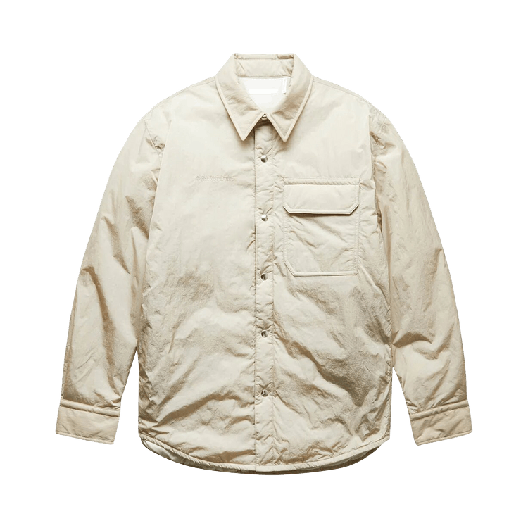 Helmut Lang Quilted Shirt Jacket "Stone"
