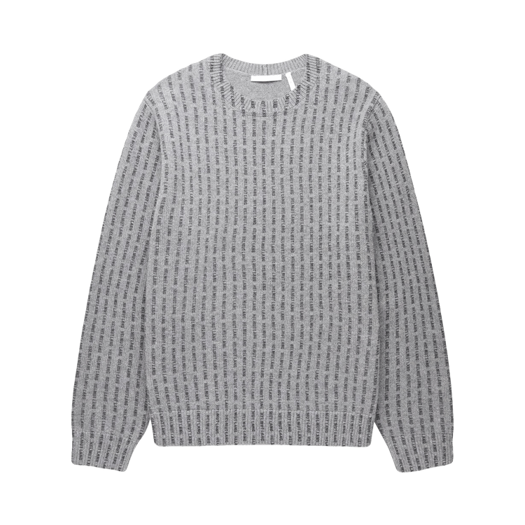 Helmut Lang All Over Logo Sweater "Cinder"
