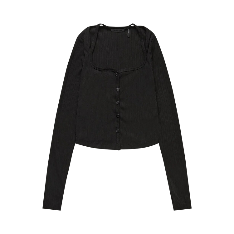 Helmut Lang Square Neck Cardigan "Black"