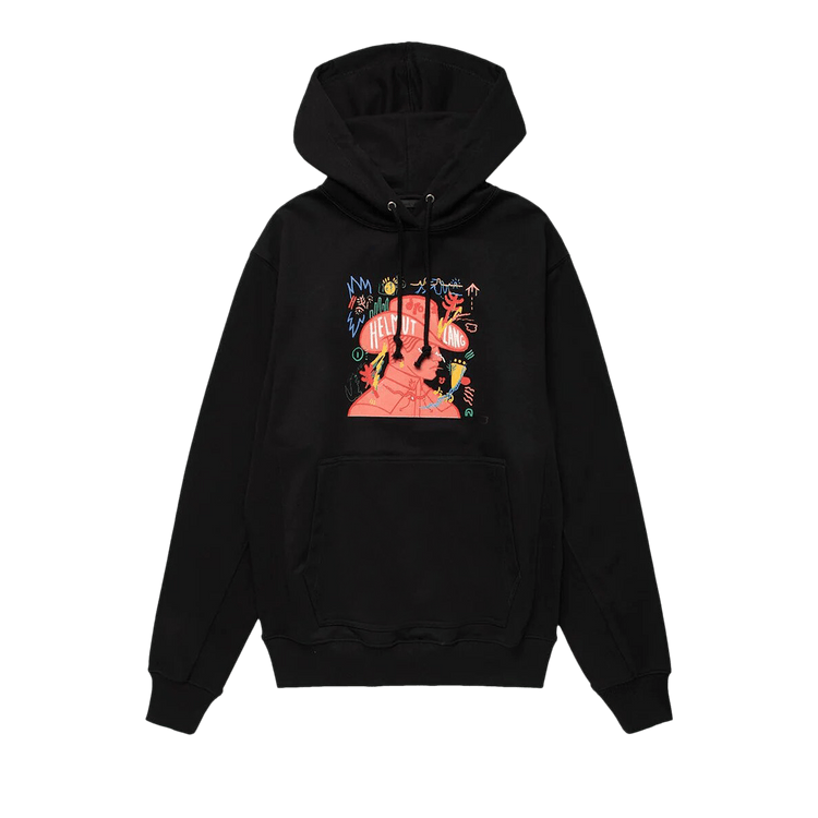 Helmut Lang Scribble Capsule Hoodie "Black"