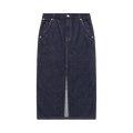 Helmut Lang Slit Denim Midi Skirt "Indigo Rinse"