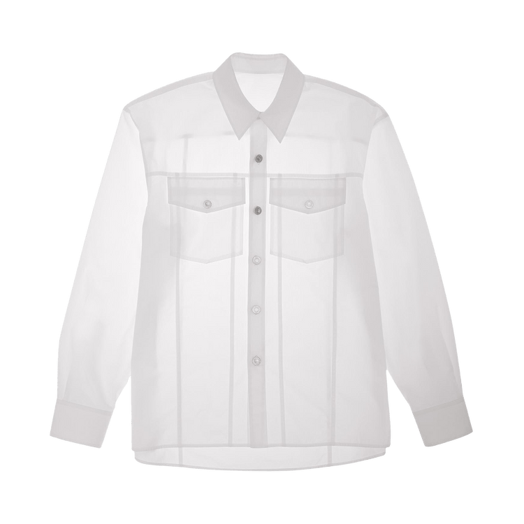 Helmut Lang Poplin Trucker Shirt "White"