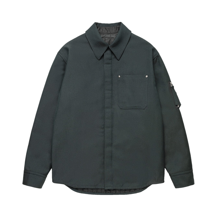 Helmut Lang Garbadine Shirt Jacket "Evergreen"