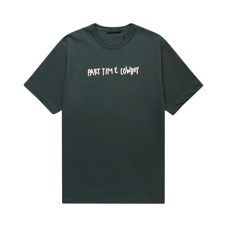 Helmut Lang Scribbled Cowboy T-Shirt "Evergreen"