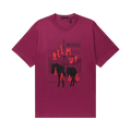 Helmut Lang Scribbled Logo T-Shirt "Rasberry"