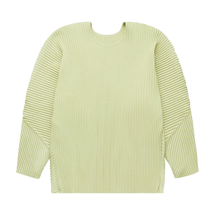 Homme Plissé Issey Miyake MC January Long-Sleeve Shirt "Beige/Green"