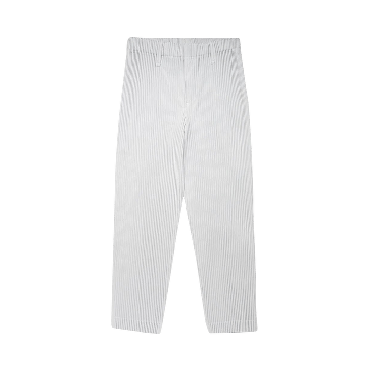 Homme Plissé Issey Miyake Basics Trousers "Light Grey"