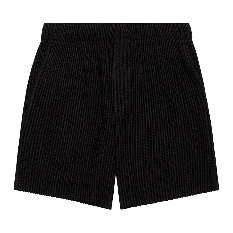 Homme Plissé Issey Miyake Outer Mesh Shorts "Black"