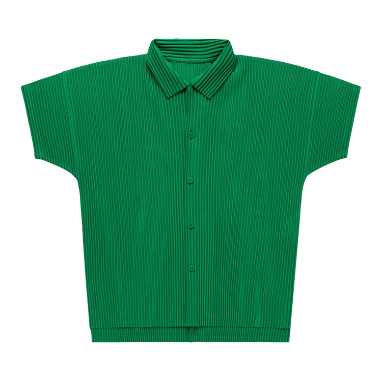 Homme Plissé Issey Miyake Basics Shirt "Emerald Green"