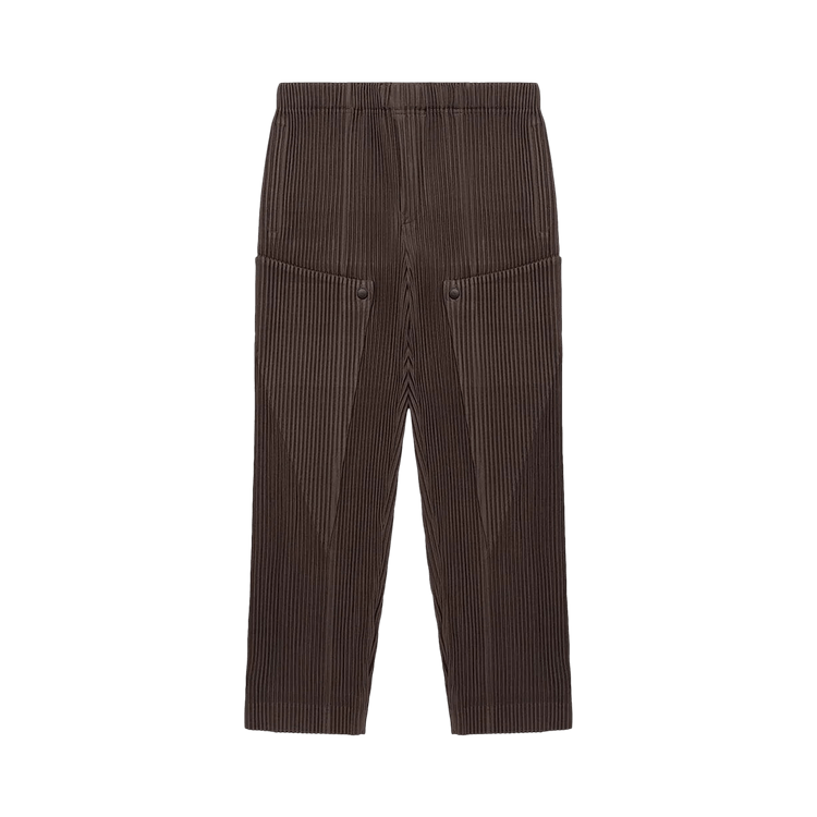 Homme Plissé Issey Miyake Unfold Trousers "Soil Brown"