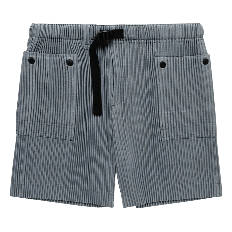 Homme Plissé Issey Miyake Flip Shorts "Moss Grey"